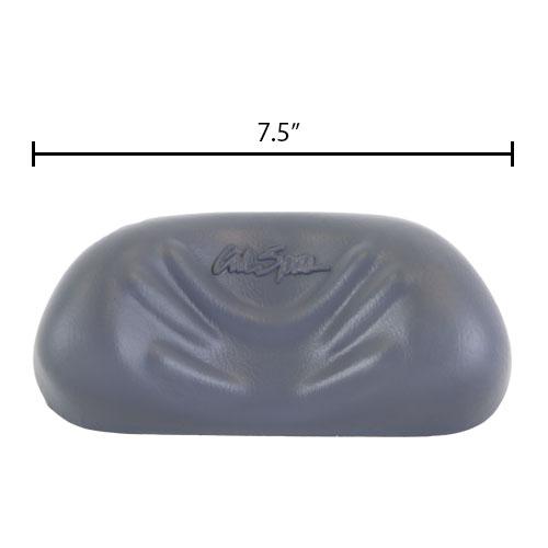 Hot tubs, spas replacement parts for sale –  Infinity Neck Pillow - Charcoal - 2008 - Dimensions - 7.5" x 3.5", Pin to Pin - 5"