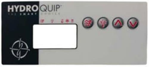 Quick Spa Parts – Hot Tub ECO-7 Hydro Quip Top-side Control Overlay Only
