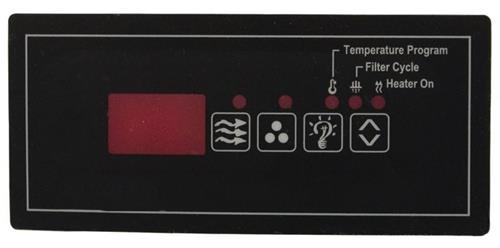 Quick Spa Parts - Hot Tub ECO-6 Hydro Quip Top-side Control Overlay Only