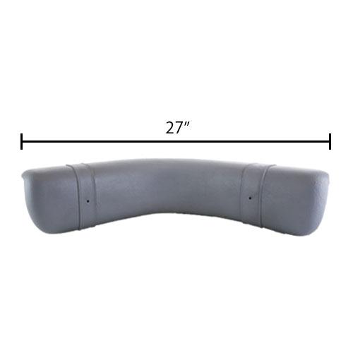 Quick Spa Parts – Hot Tub Pillow Curved - Charcoal - 1996,1997 - Dimensions - 27" x 12"