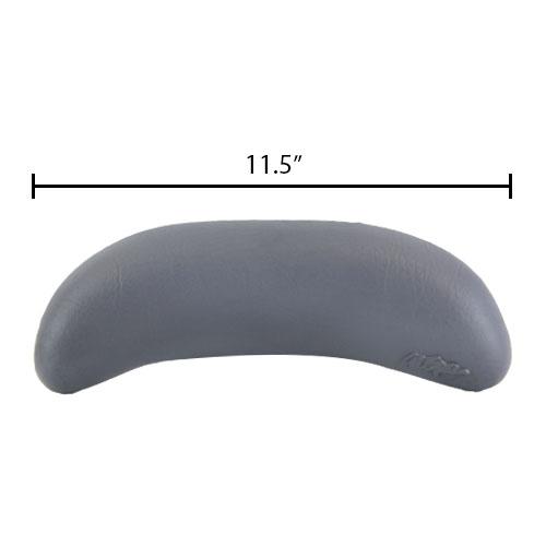 Quick Spa Parts – Hot Tub Pillow Neck Blaster Small Smooth Surface - Charcoal - 2003 - Dimensions - 11.5" x 3.5", Pin to Pin - 4.5"