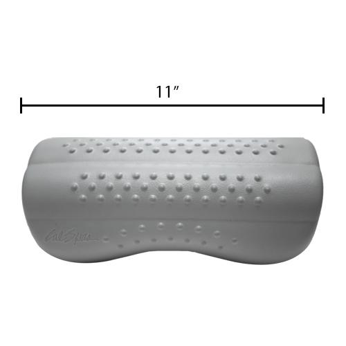 Quick Spa Parts - Hot Tub Pillow Cancun Standard - Gray - Dimensions - 11" x 7", Pin to Pin - 8 3/4"