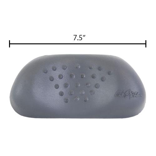 Quick Spa Parts - Hot Tub Pillow Neck Infinity - 2006 - Charcoal - 7.5" x 3.8", Pin to Pin - 5"