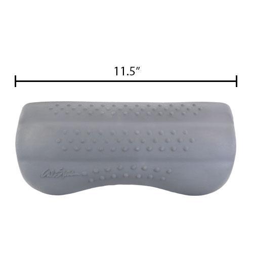 Quick Spa Parts - Hot Tub Rectangular Cancun Pillow with Nubs - Charcoal - Dimensions - 11.5" x 5", Pin to Pin - 9"