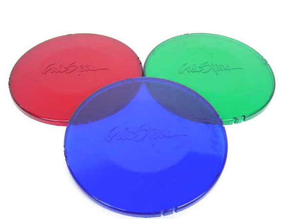 Quick Spa Parts - Hot Tub Lens Cover  6" Diameter, Set of 3 (Blue,Red,Green)