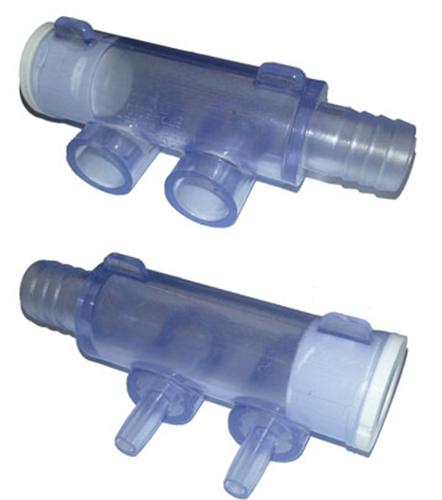 Quick Spa Parts - Hot Tub Manifold - for 3 1/2" Cascade with Plug - Clear 