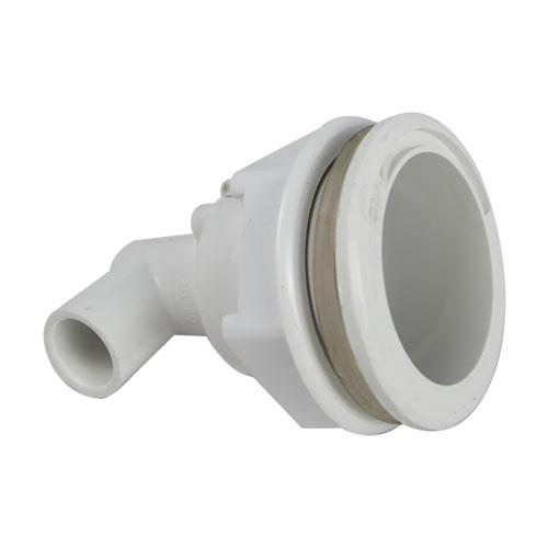 Quick Spa Parts - Hot Tub Jet Body White 1/2S x 3/8B Poly Storm  (W/O Nut)