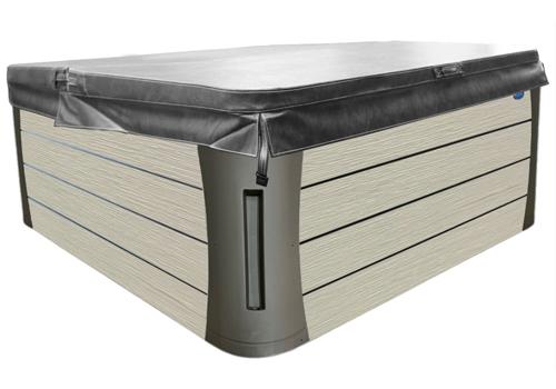 Quick Spa Parts - Hot Tub Spa Cover 55" x 79 Basic 4-2.5" Taper - Gray