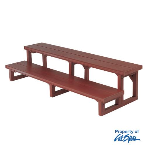 Quick Spa Parts - Hot Tub 2 Tier Step 60" - Mahogany