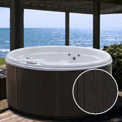 Quick Spa Parts - Hot Tub Cabinet Left Side Panel Vert 28-1/2" x 59" Smoke (1-T On L/S) (Round)