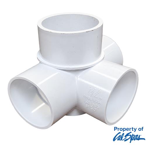 Quick Spa Parts - Hot Tub BODY HORIZ. 2" (no O-Rings),  DIVERTER VALVE 2" (602-0830)