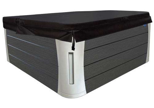 Quick Spa Parts - Hot Tub SPA COVER 78 X 84  BASIC 4-2.5" TAPER BLACK (parts only) CAL ARMOR(Folds On The 84" Side)
