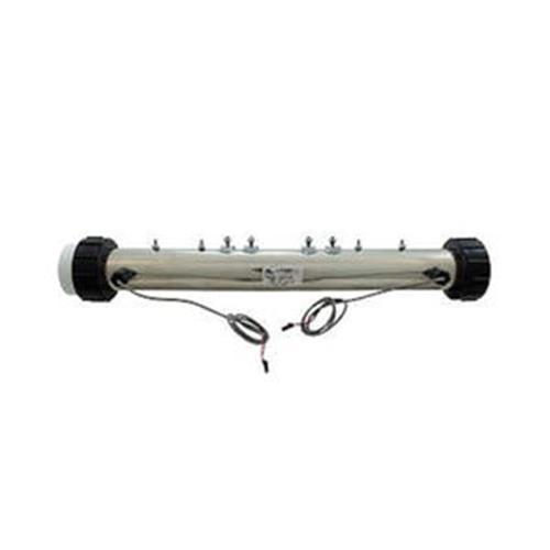 Quick Spa Parts – Hot Tub HYDRO-QUIP OUTDOOR SERIES 11KW 230V FLOW THRU HEATER 26-0054AF-M7-KS Htr Assy, Balboa Series, 8000, 2.25"x19.25", 11kW, Titanium, M7, w/Sensors