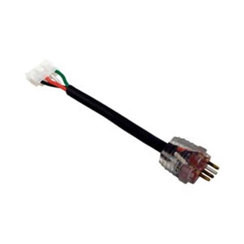 Quick Spa Parts - Hot Tub HYDRO-QUIP CORD 30-1230-L6 4-Pin Amp to Molded Brown (Mini J&J Style) 6" Length