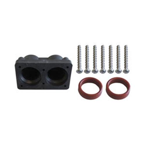 Quick Spa Parts - Hot Tub HYDRO-QUIP DOUBLE BARREL HEATER MANIFOLD KIT TURN-AROUND 48-0041-K Replacement Manifold Kit