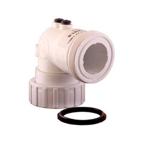 Quick Spa Parts - Hot Tub HYDRO-QUIP THERMOWELL 48-0081-S Thermowell, HydroQuip, PVC, 90° Ell, 2"MBT x 2"FBT w/Air Bleed
